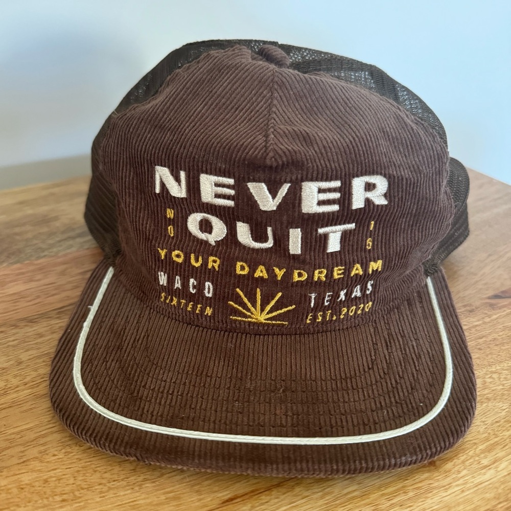 Magnolia Brown Corduroy Trucker Snapback Hat